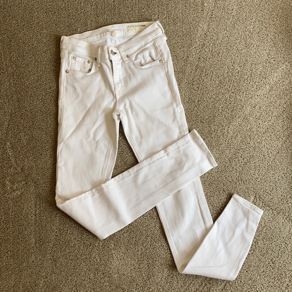 Rag & Bone White Skinny Jeans